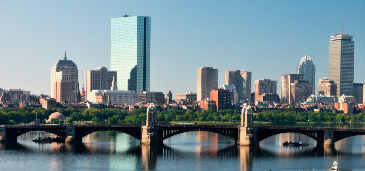 Boston Skyline Over the Charles River